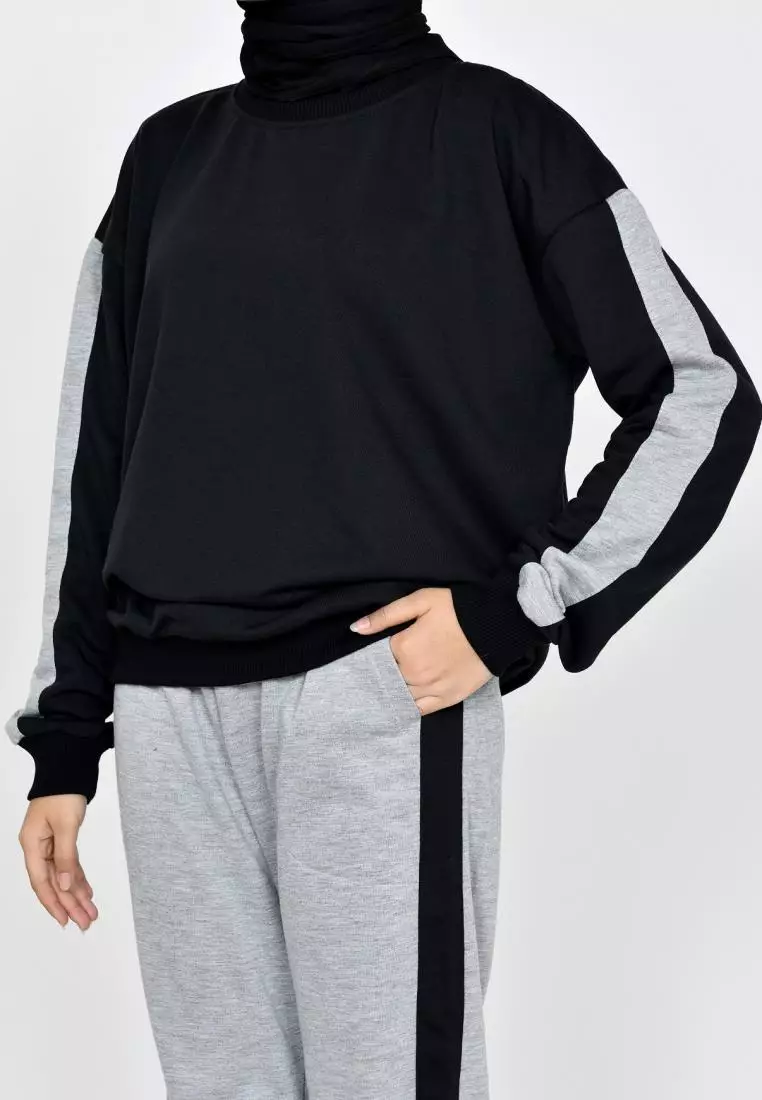 Couple Set Training Babyterry [2 PCS Setelan Sporty Olahraga] Pria Wanita Size M-XXL