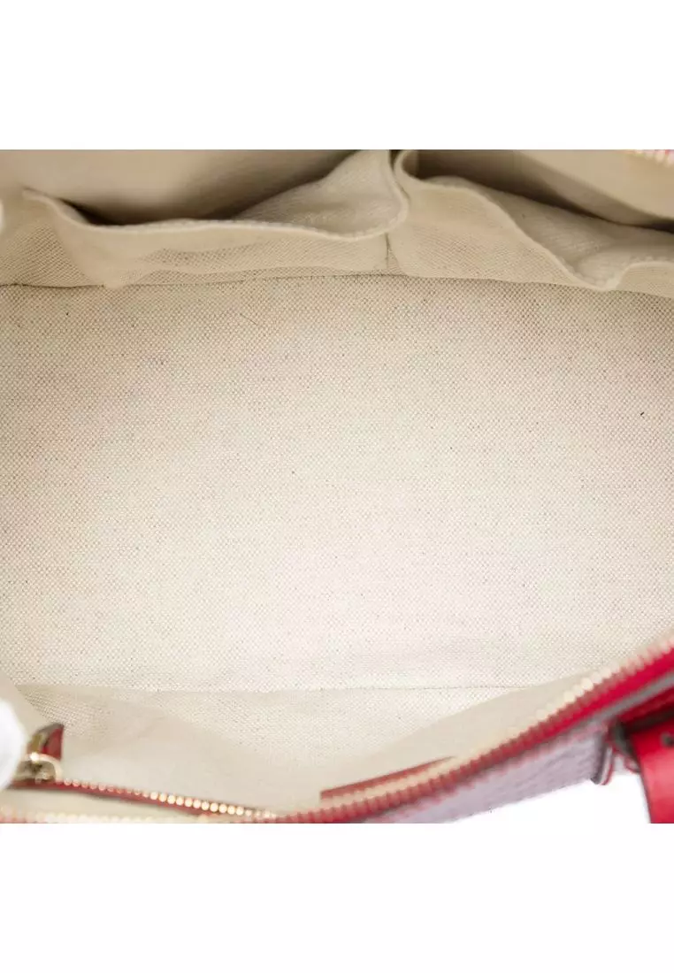 Pre-Loved Gucci Small Microguccissima Patent Nice Dome Satchel
