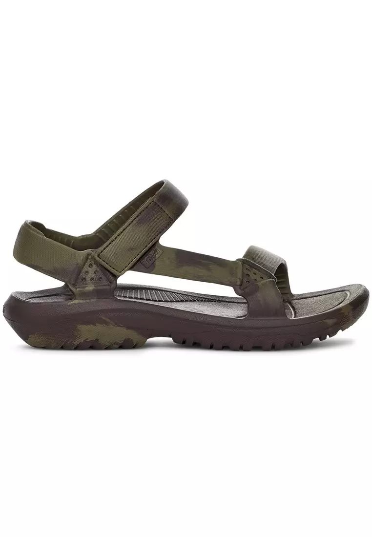 Teva Men's Open Toe Sandals, Flooded Dark Olive, 8 