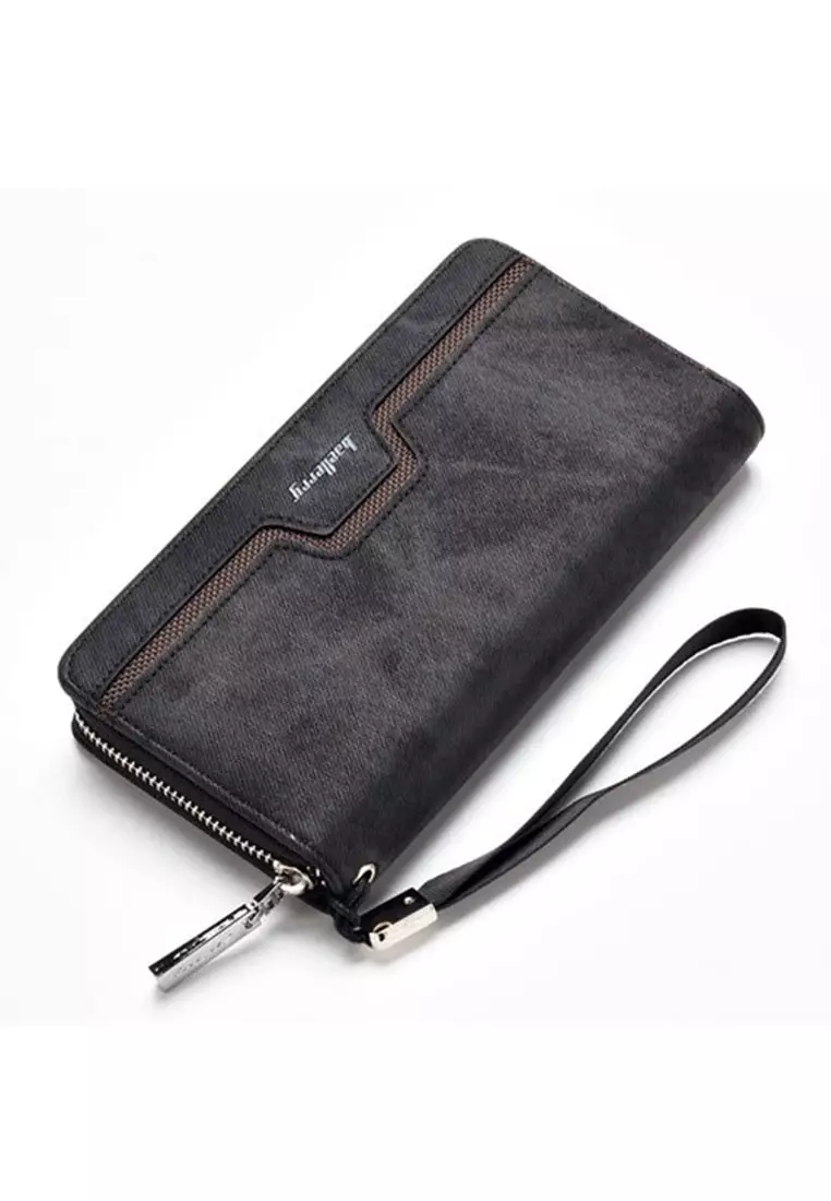 Long Canvas Organizer Clutch Wallet