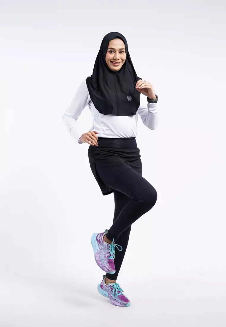 Tiento Kerudung Olahraga Spandex Jilbab Instant Sport Hijab Ranova