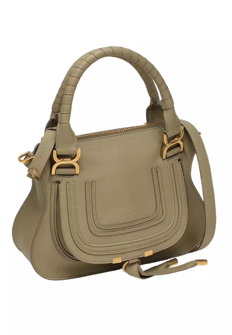 Buy Chloé Chloe Marcie Mini Double Carry Crossbody Bag in Pottery Green ...