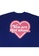 Extroverted Introvert blue Heart Logo Oversized Royal Blue Tee 079E8AA3F9818EGS_3