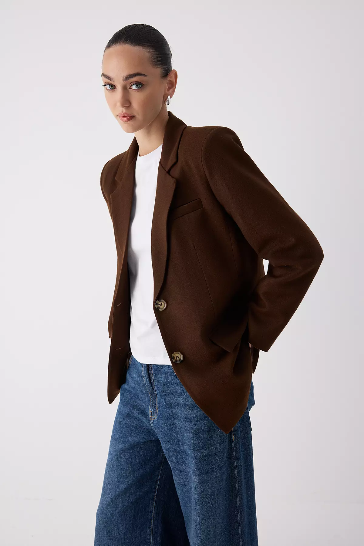 Brown Cashew Special Collection Blazer Jacket