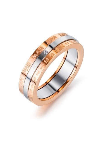 Air Jewellery gold Luxurious Removable Calendar Ring In Rose Gold 3BC79AC9FD1C9FGS_1