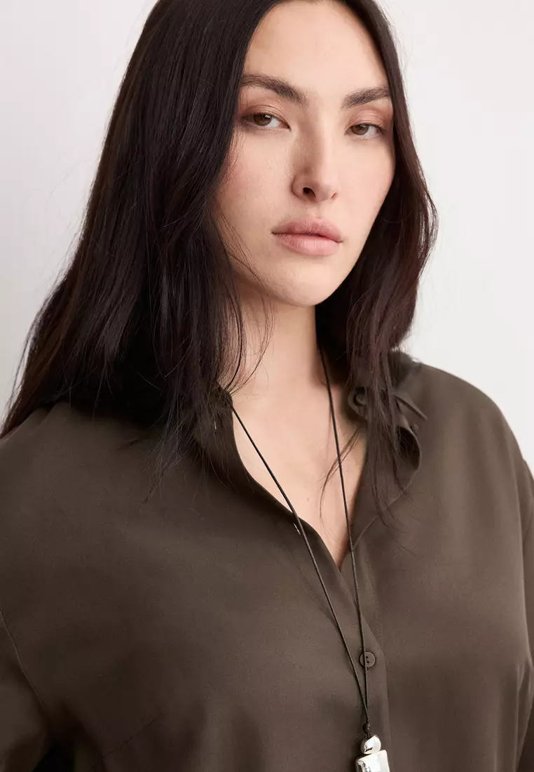 Straight Lyocell Shirt