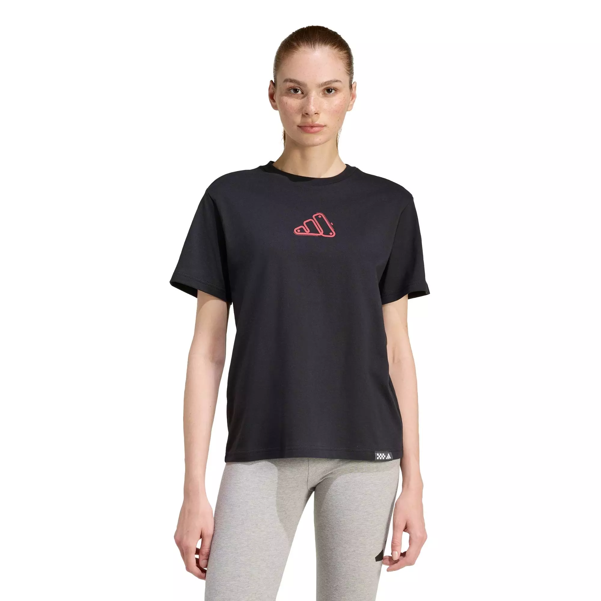 Lifestyle ADRENALINE AESTHETIC GRAPHIC T-SHIRT Women Black JZ7868