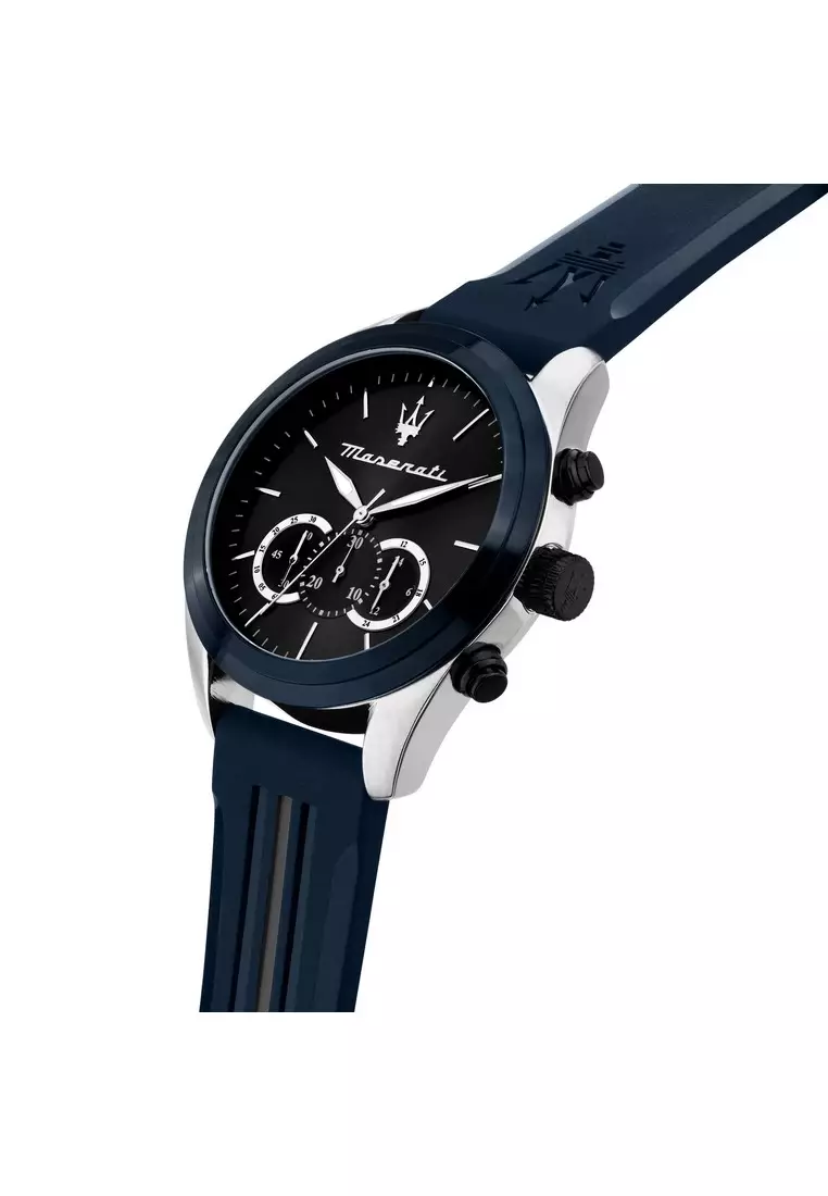 【2 Years Warranty】Maserati Traguardo 45mm Men's Quartz Watch R8871612046