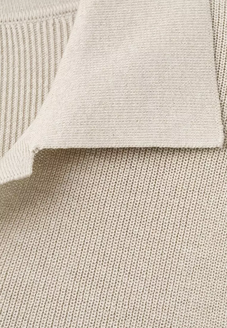 Structured Knitted Polo Shirt