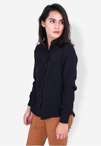 TOP BLOUSE WITH DOUBLE POCKET
