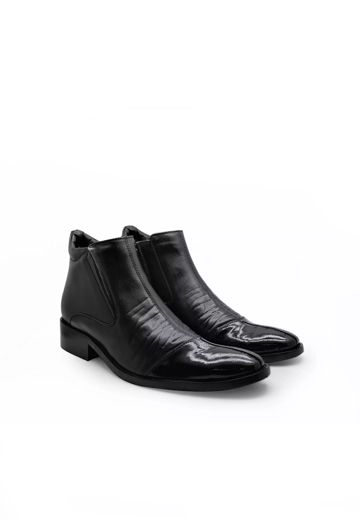 Andrean  Sepatu Boots Formal Pria Kulit Asli