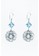 Kastara Silver turquoise Kastra Silver Mandala rd pearl with Clear Zircone sq earring 012A0AC323E100GS_2