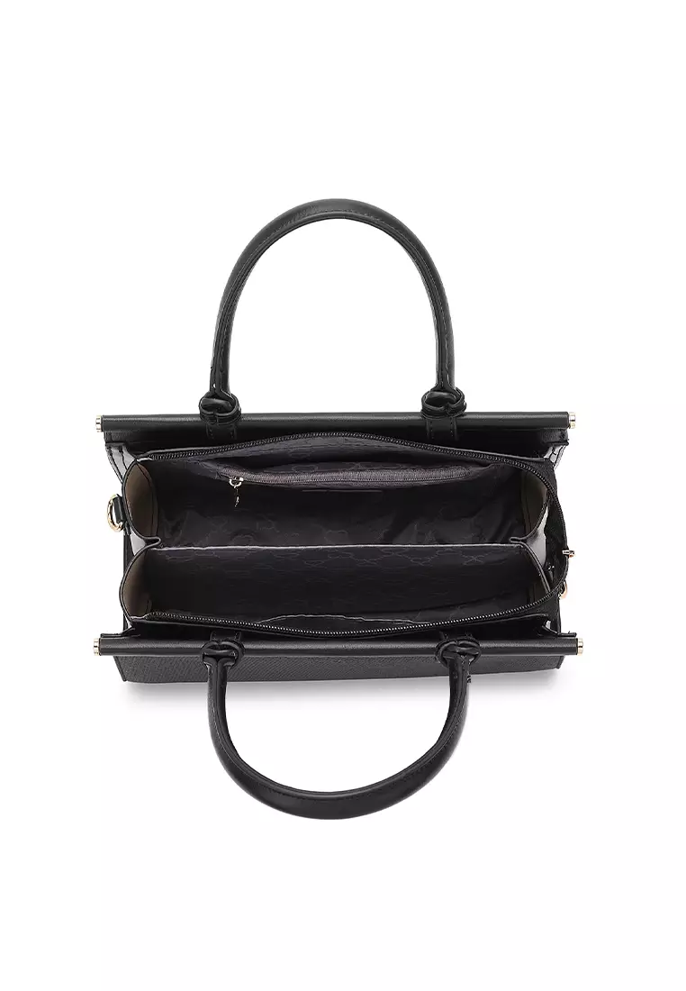 Women's Top Handle Bag / Sling Bag / Crossbody Bag / Shoulder Bag (Tas Tangan Wanita / Tas Selempang Wanita / Tas Bahu Wanita) - Hitam