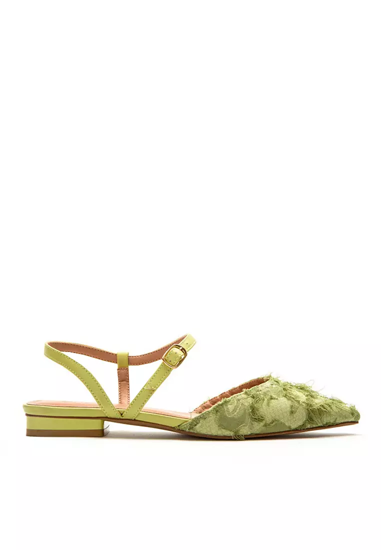 Discount on Twenty Eight Shoes  shoes - SKU: VANSA Ankle Strap Pointed Low Heel Shoes VSW-F619010