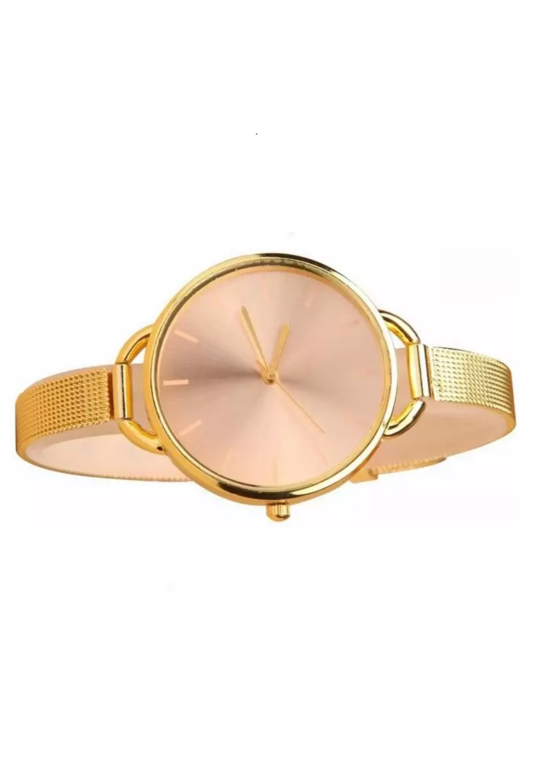 Geneva Jam Tangan Wanita Waterproof Strap Tali Material Stainless Steel OP10 ORIGINAL