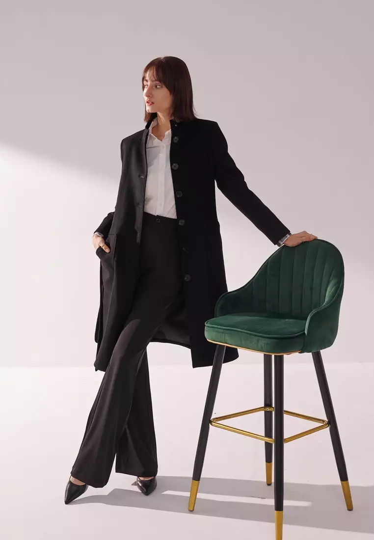 Black Bell-bottom Trousers