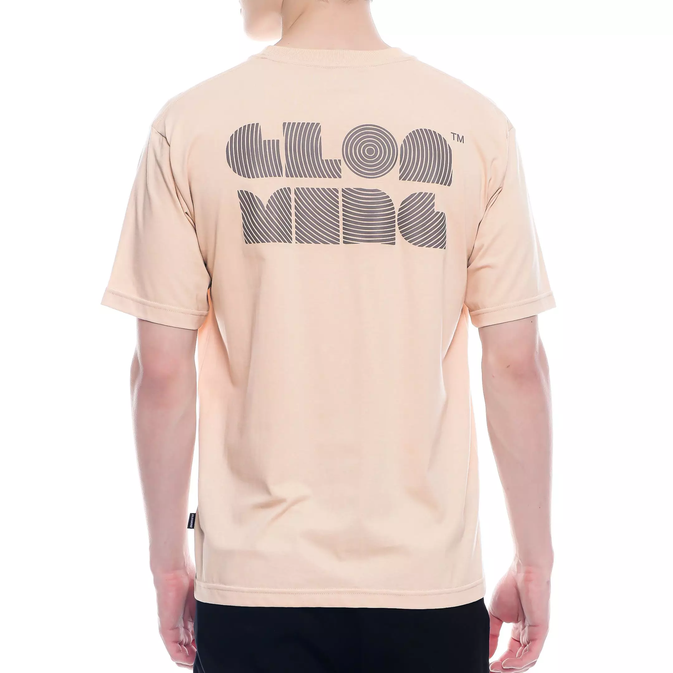 Kaos Design Nirvana Cream Hitam Unisex