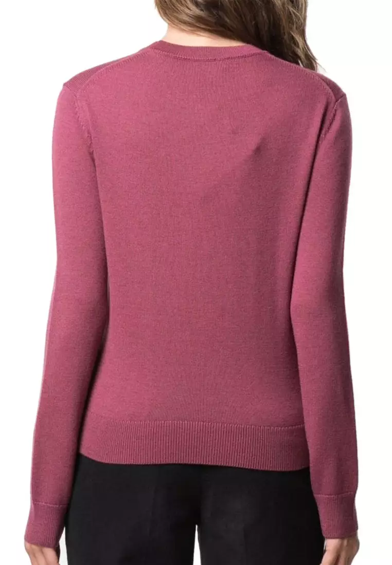 Logo Embroidered 針織毛衣(紅色)