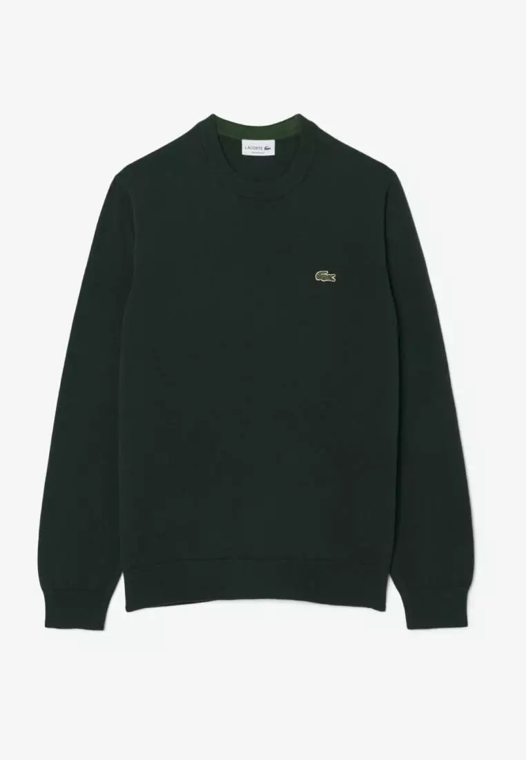 Monochrome Crew Neck Cotton Sweater