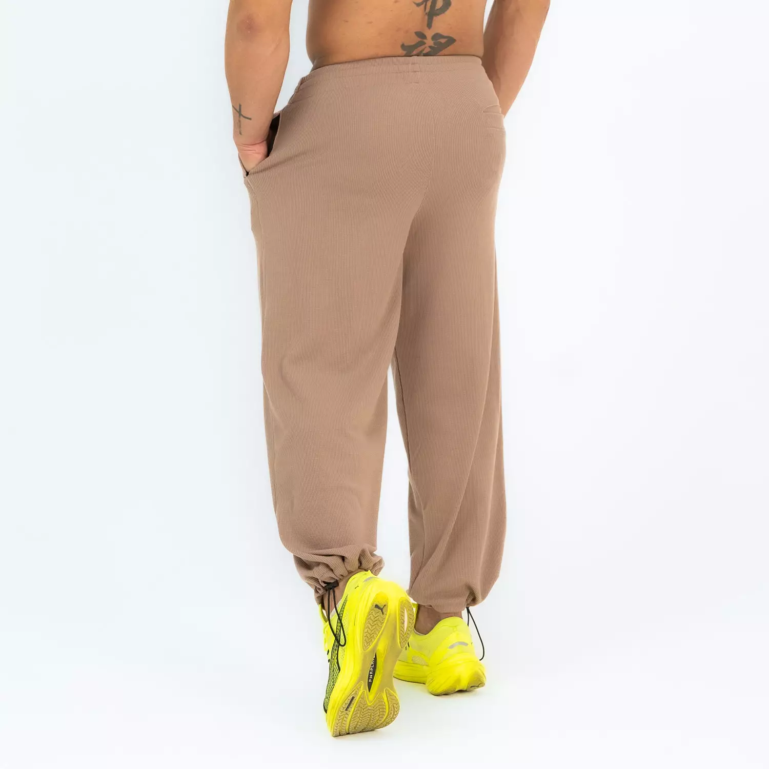 Baggy Pants Oversize Sports with Drawstring Frappucino