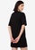 ZALORA WORK black V-Neck Front Pleat Tunic Dress B2870AAC4BB18DGS_2