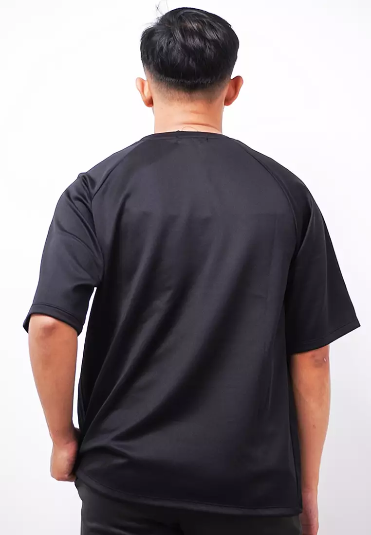 MTK07 Kaos Oversize Distro Pria Simple Doest It Hitam