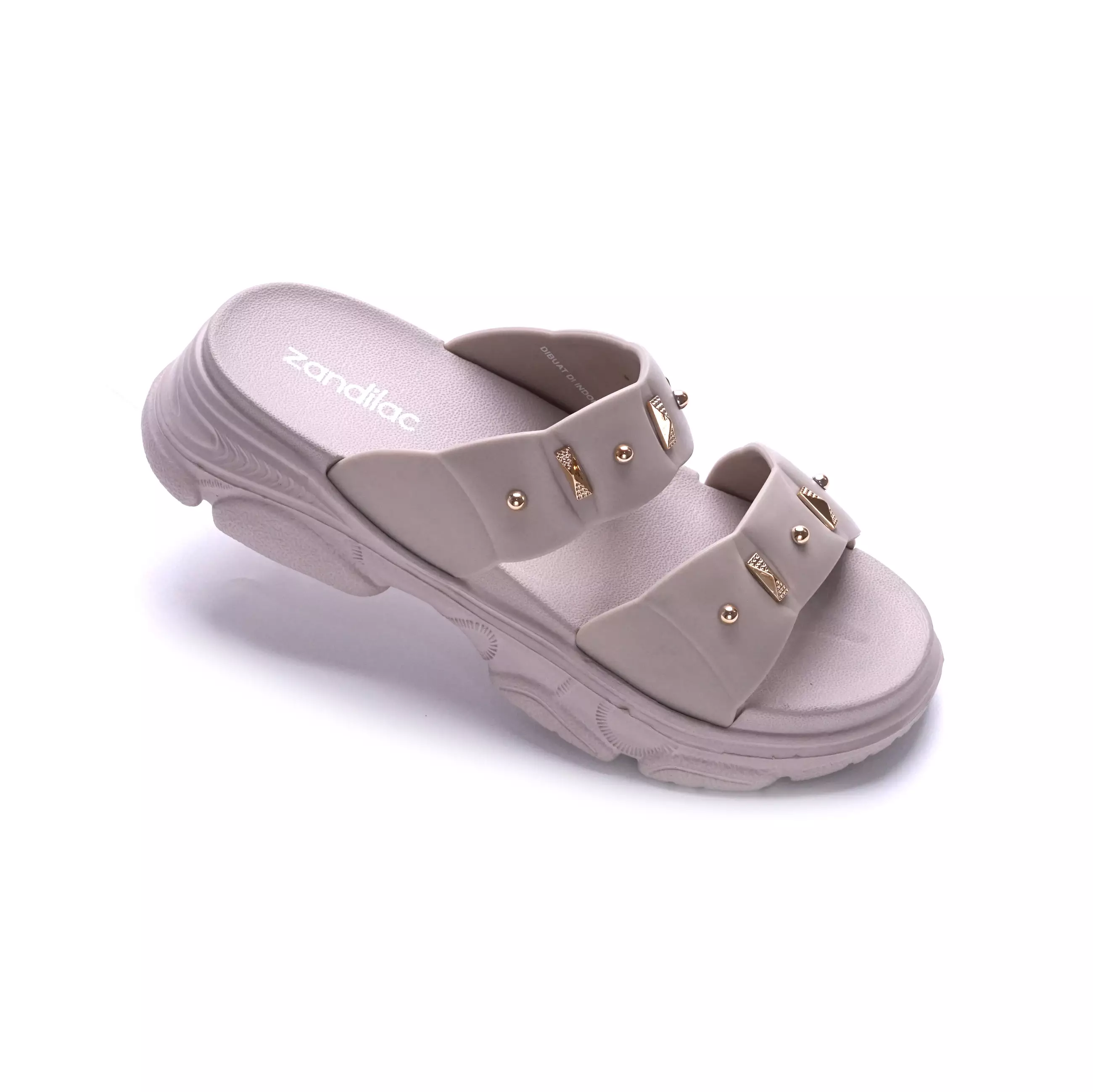 ZANDILAC - SANDAL WANITA DEWASA CH220523WD - ABU PEYOTE