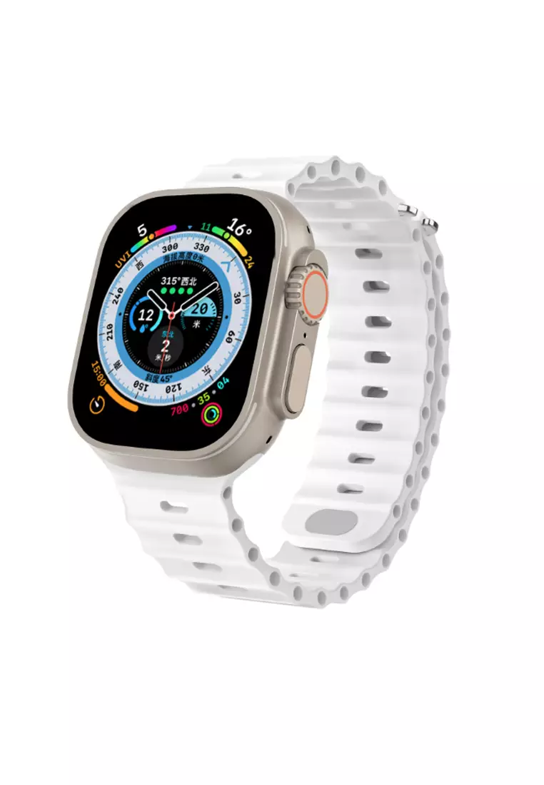 Buy Kings Collection White Silicone Apple Watch Band 38MM 40MM