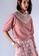miss Viola pink HOLLOW-OUT LACE-BLOCK BLOUSE 89159AA02CF34EGS_5