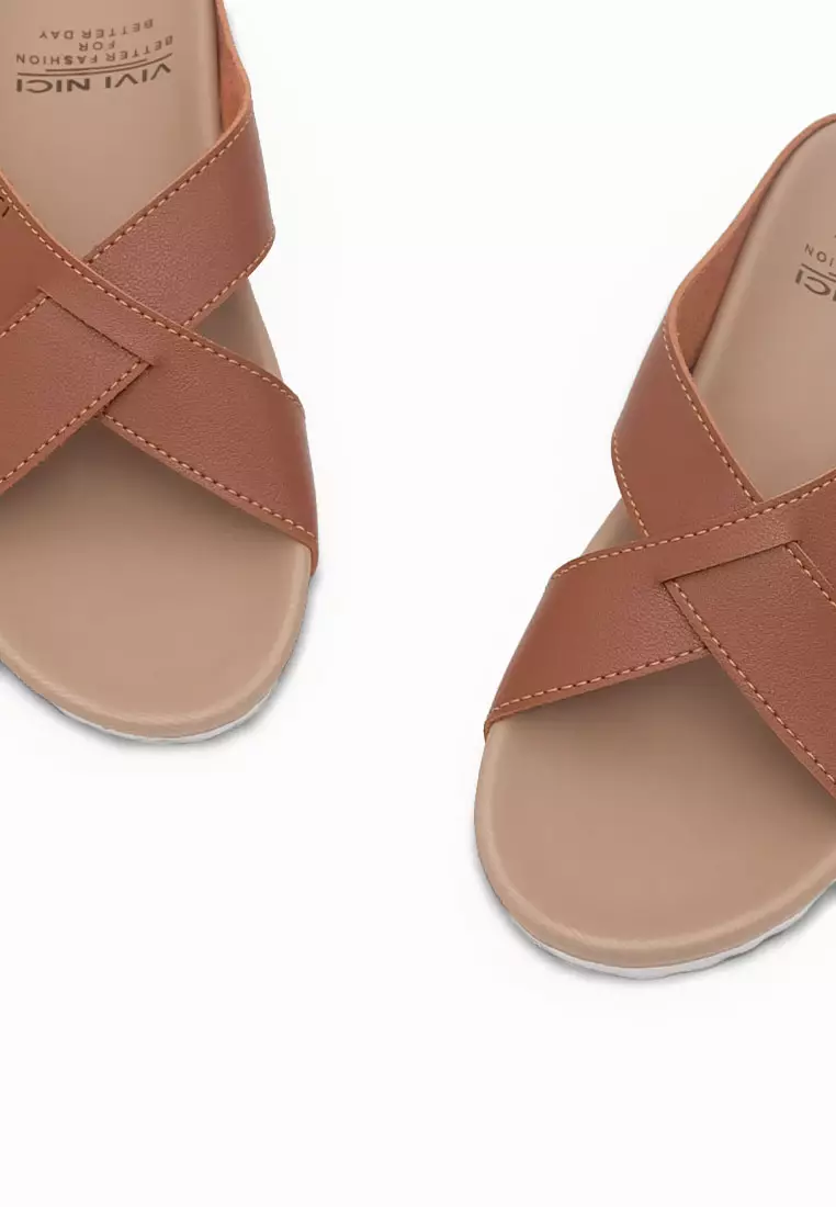 VIVI NICI - Melly Sandal Wanita L.Brown