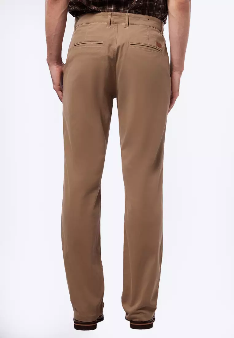 Basic Slim Straight Chinos Pants
