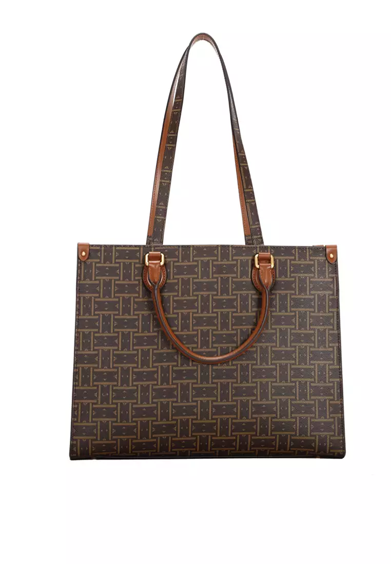 Buy ELLE Mabel Monogram Leather Carry Bag Online