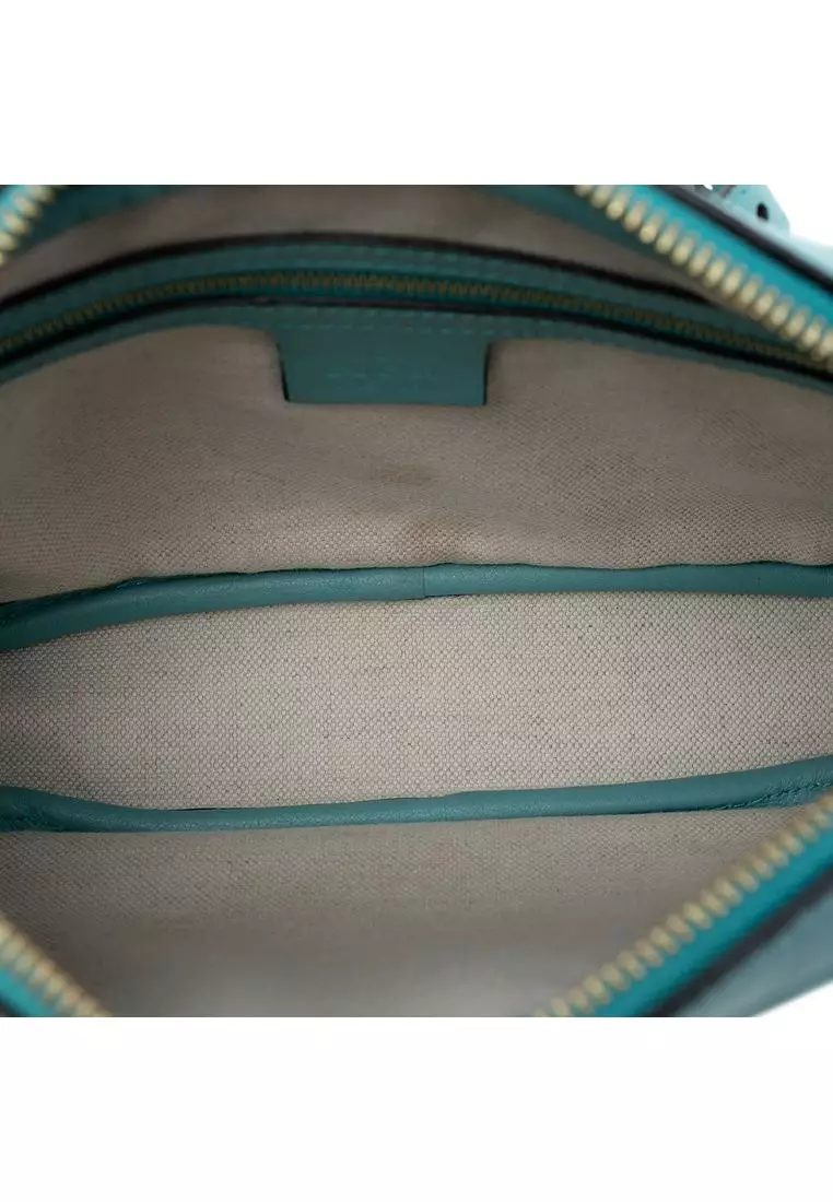 Pre-Loved Gucci Gg Star Embossed Leather Crossbody