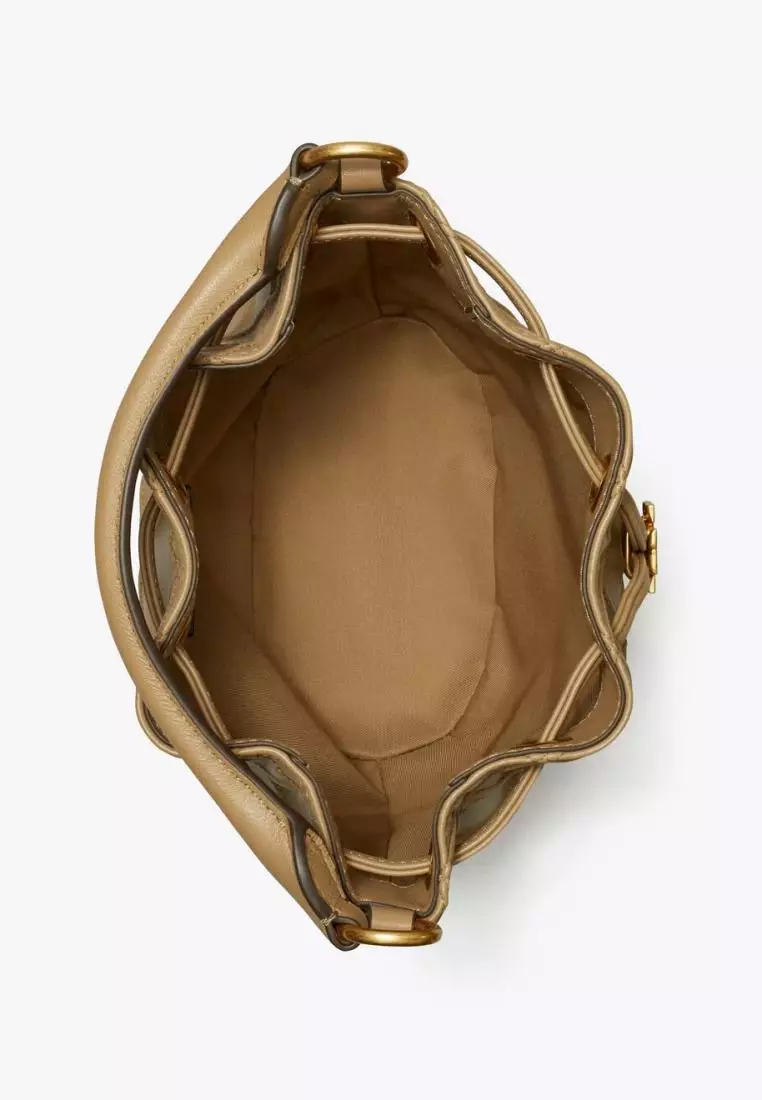 Tory Burch Fleming Soft Small Bucket Bag Pebblestone