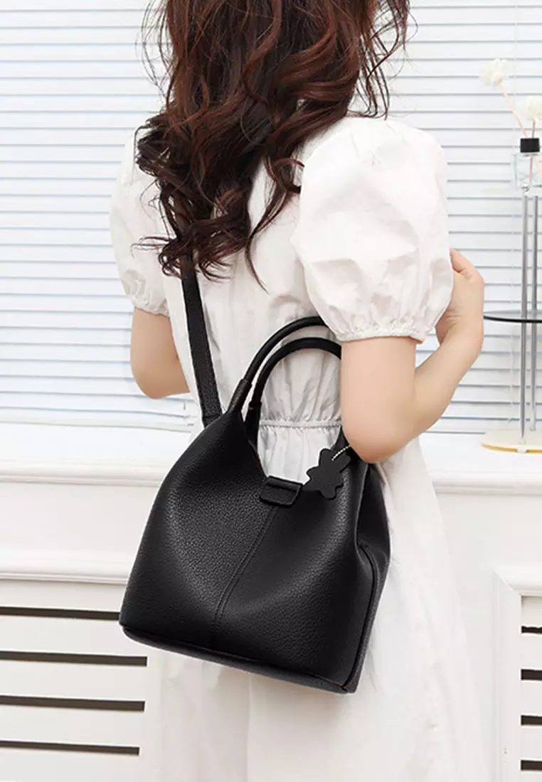 Versatile Faux Leather Bucket Bag JW HD-2798