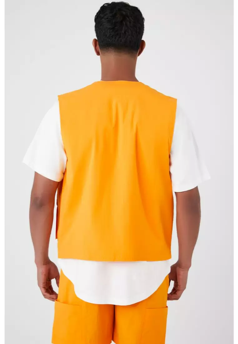 Yellow cargo vest on sale