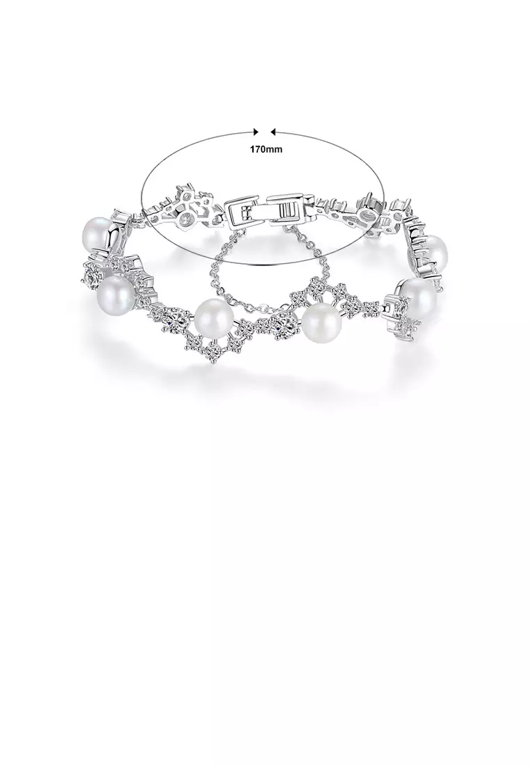 Buy Glamorousky Fashion and Elegant Geometric Imitation Pearl