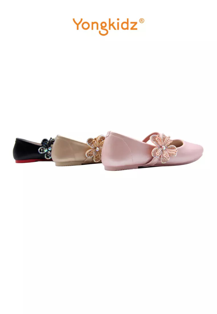 YONGKIDZ CASSIA BALERINA FLATSHOES ANAK PEREMPUAN OL-LK8034-25 ROSE GOLD