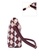 STRAWBERRY QUEEN red Strawberry Queen Flamingo Sling Bag (Checker BM, Maroon) DFE4AACEDAADF3GS_4