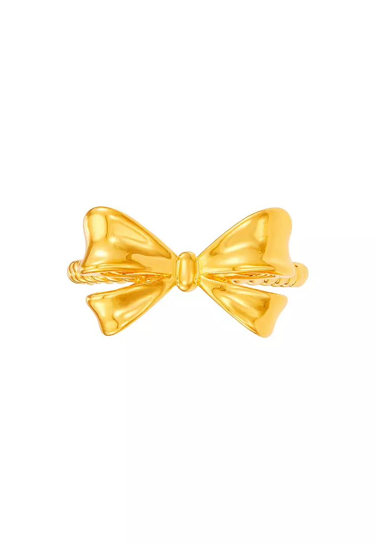 HABIB 999/24K Yellow Gold Ring (Ribbon) 9GR00561224