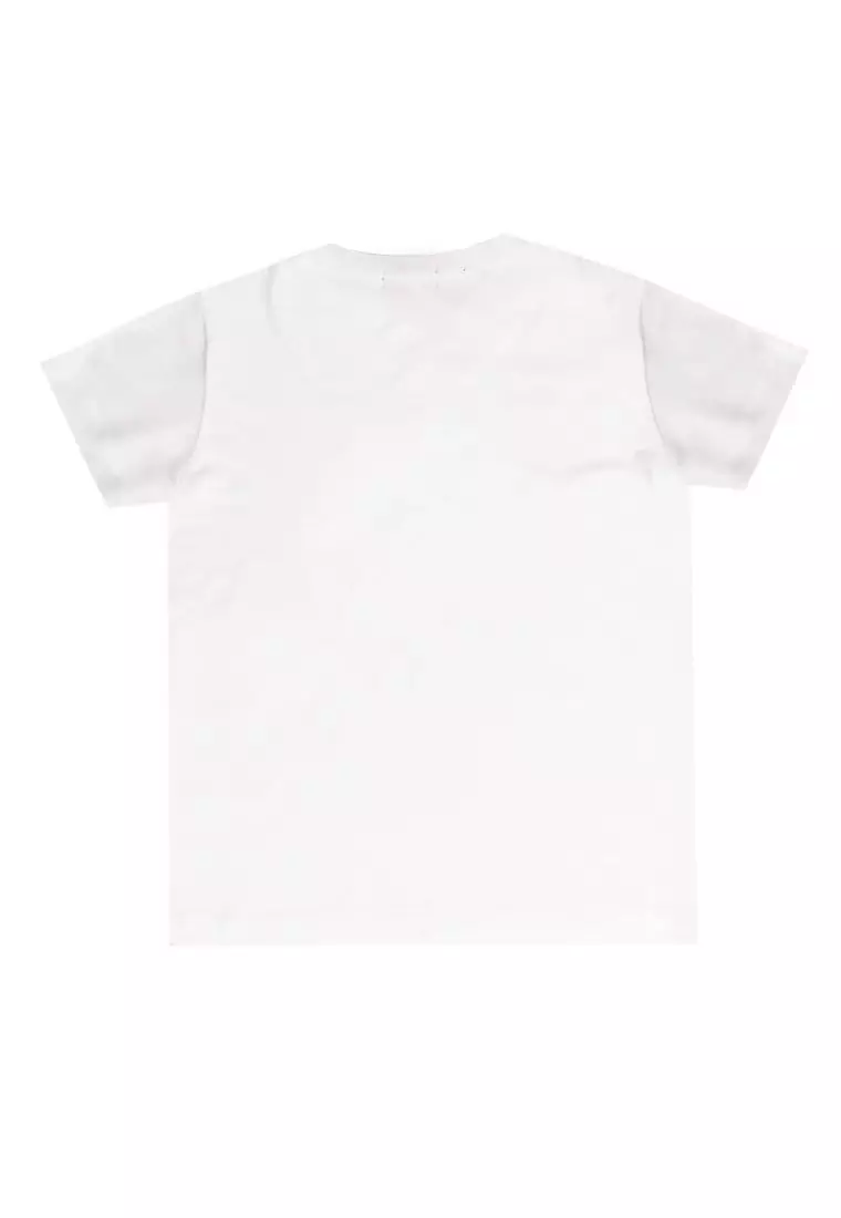 KU001 kaos anak boy girl splash dolphin dolfin putih