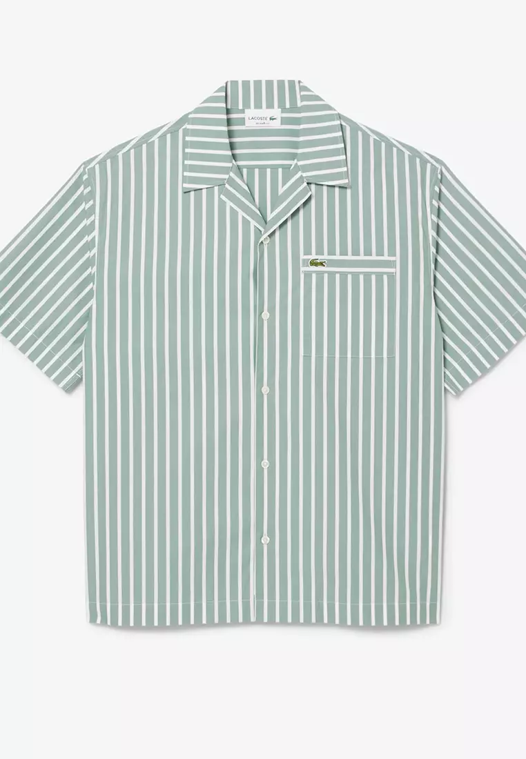 Relaxed Fit Striped Short Sleeved Shirt
