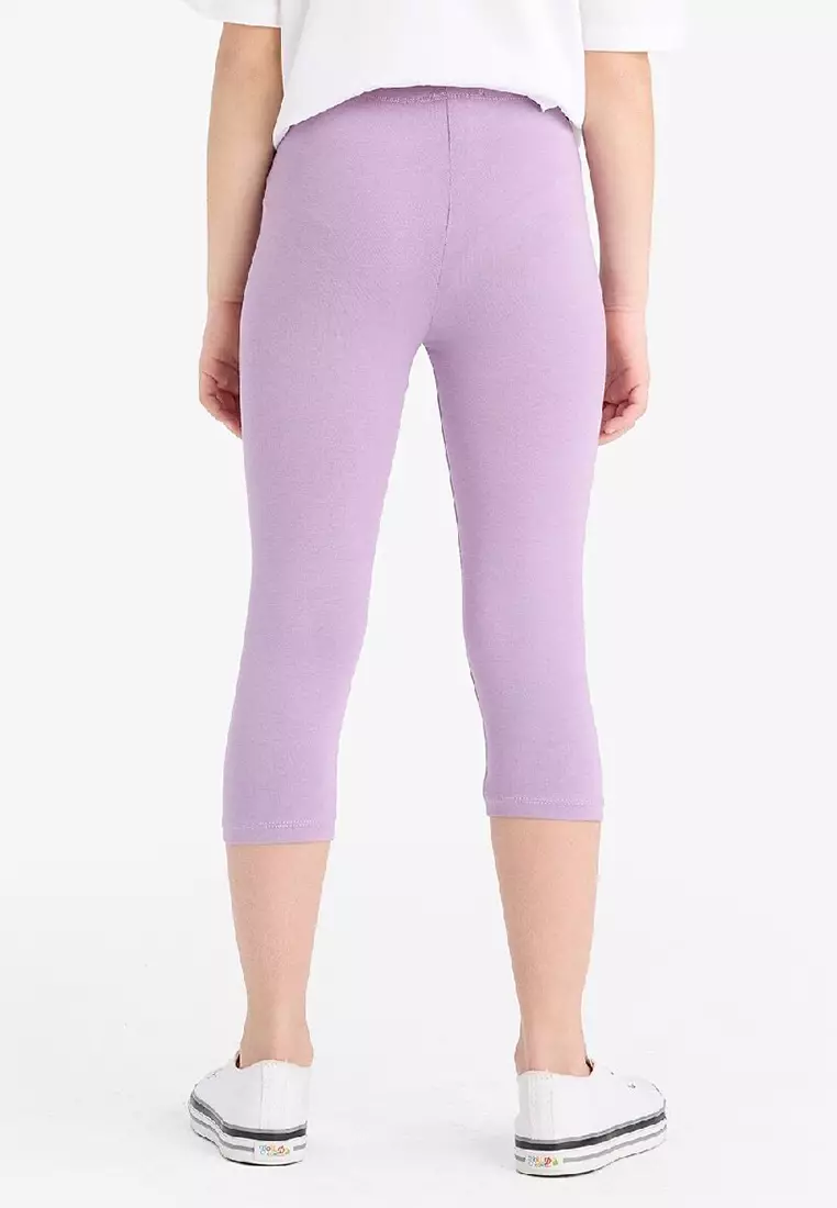 Elastic Midi Leggings