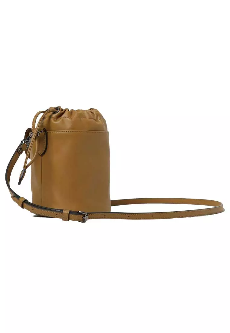 Le Pliage Extra XS Leather Bucket Bag Tabac 10317987
