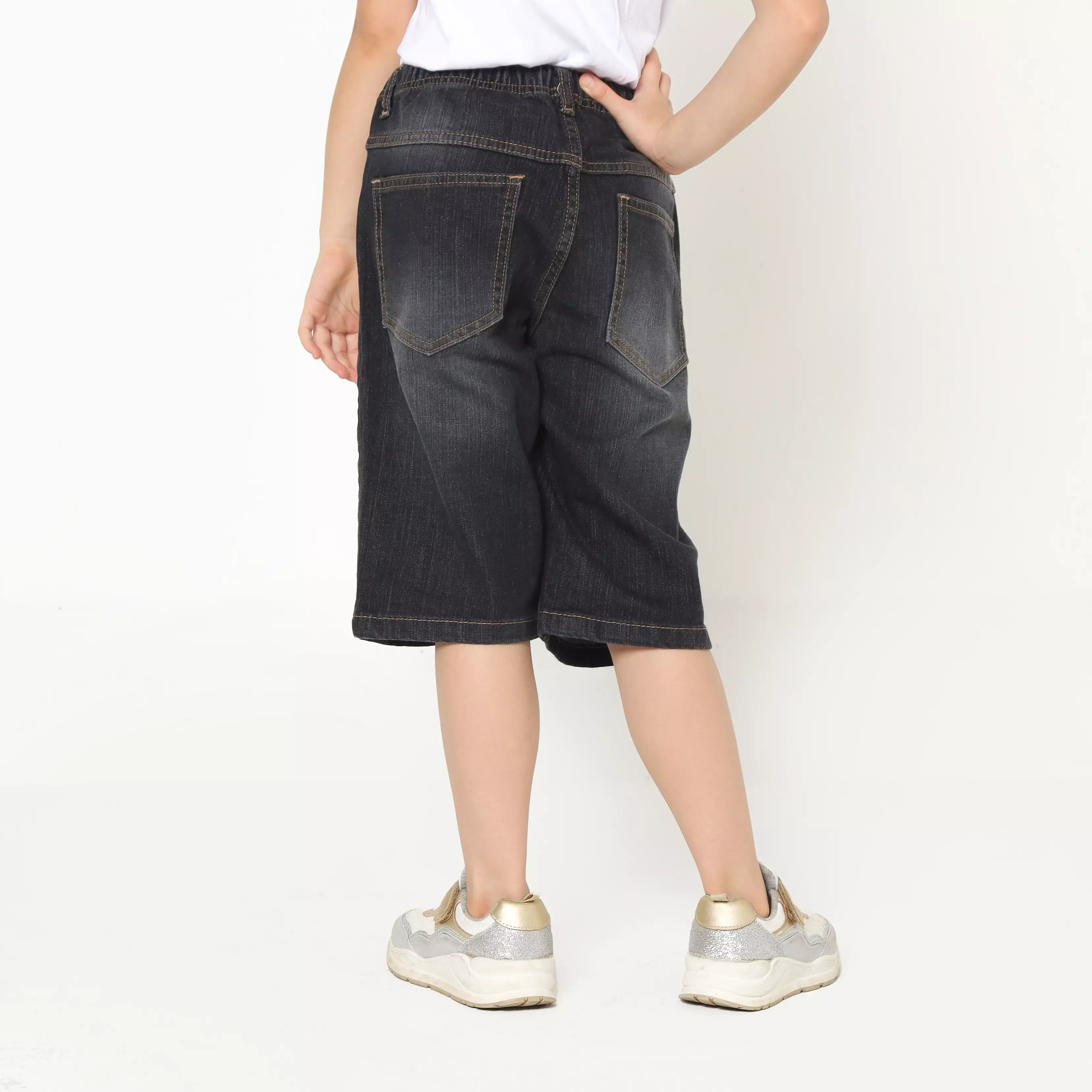 Celana Pendek Anak Perempuan Jeans Star Black