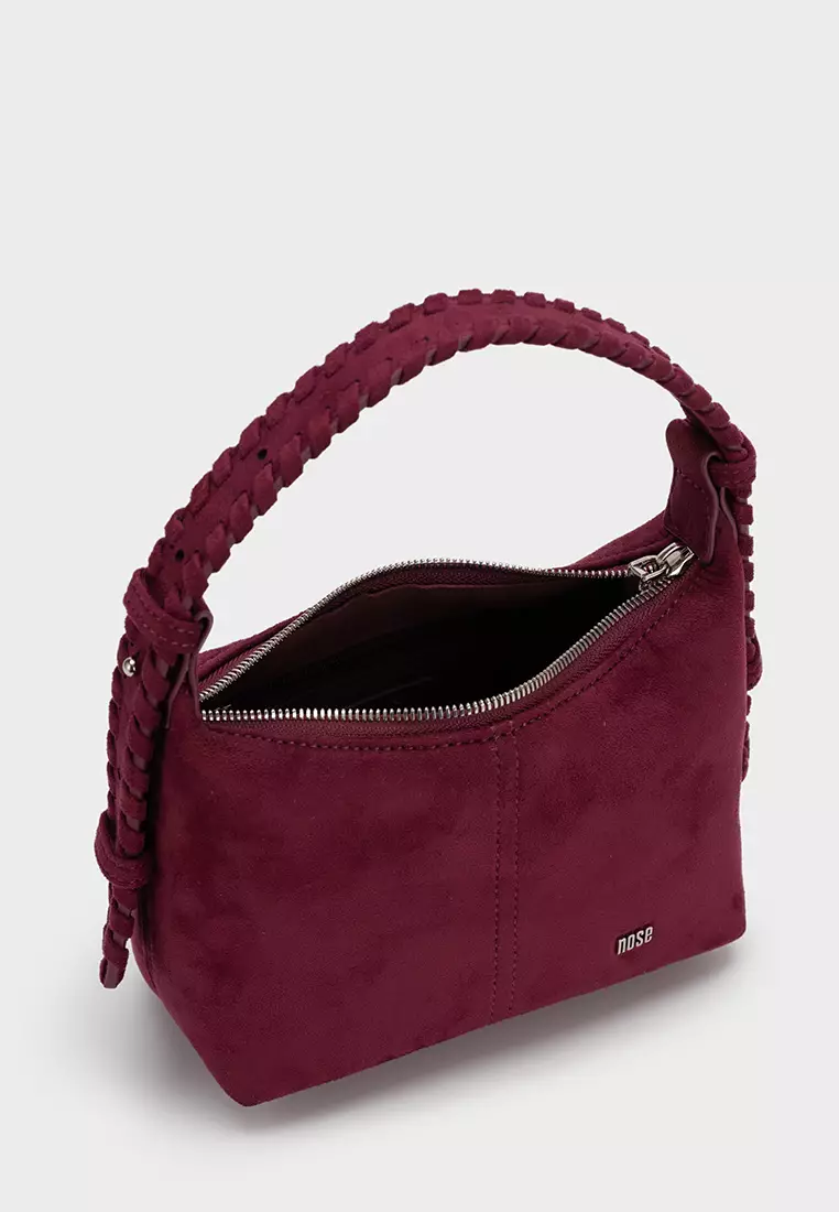ADJUSTABLE STRAP TOTE BAG WITH WOVEN HANDLE
