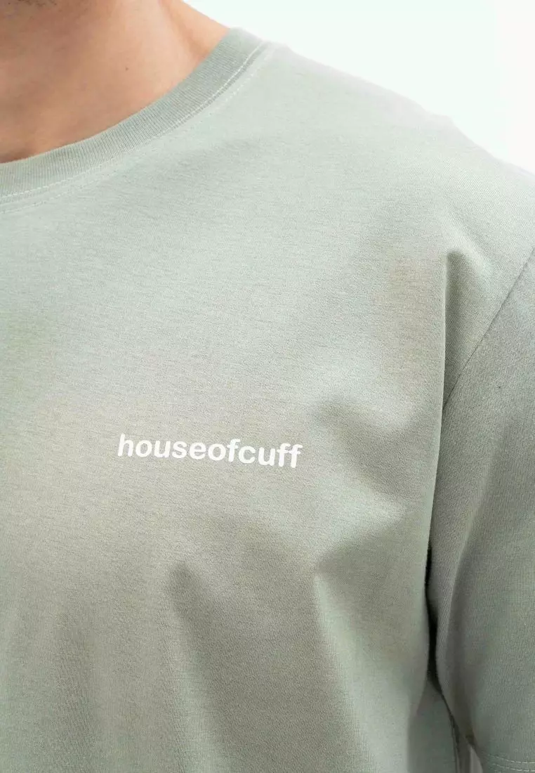 Houseofcuff T-shirt Kaos Motif Garuda Pendek Sage Green Size S-4XL