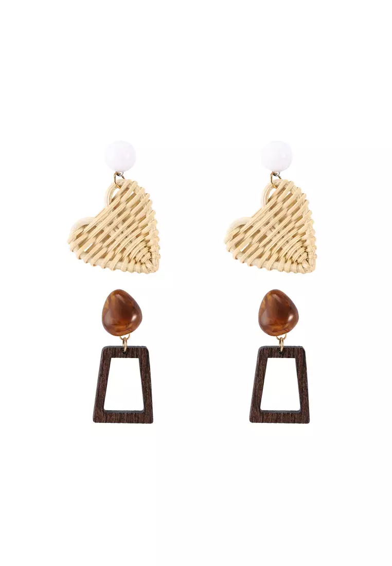 Buy Red s Revenge 2 in 1 Cute Collection Earrings Set 2024 Online