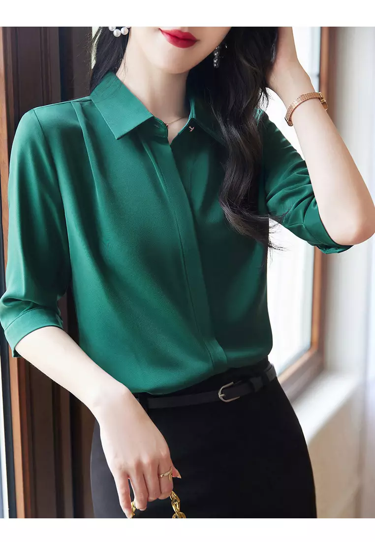 Teal store green blouse