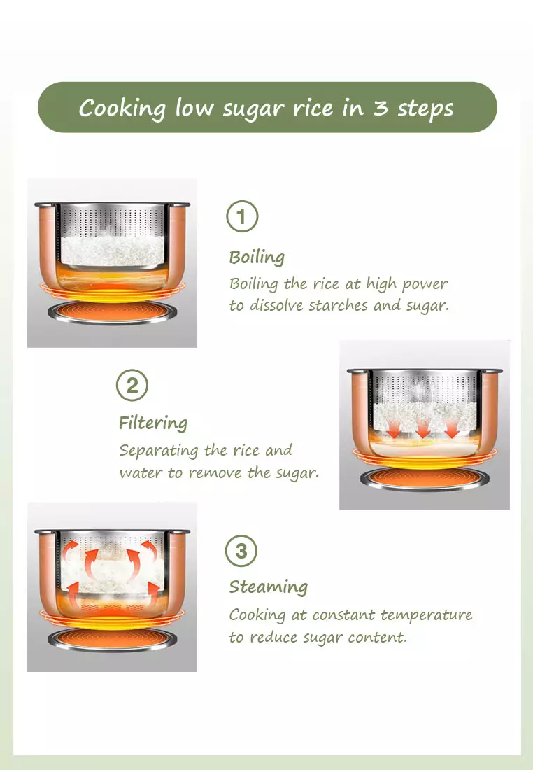 Buy HETCH HETCH R1 Smart Low Sugar Rice Cooker 5L MTC1725HC 2024